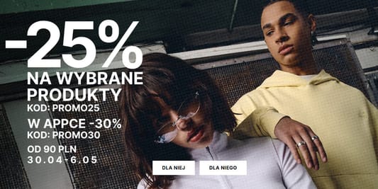 Cropp: KOD rabatowy -25% na wybrane produkty 02.05.2025