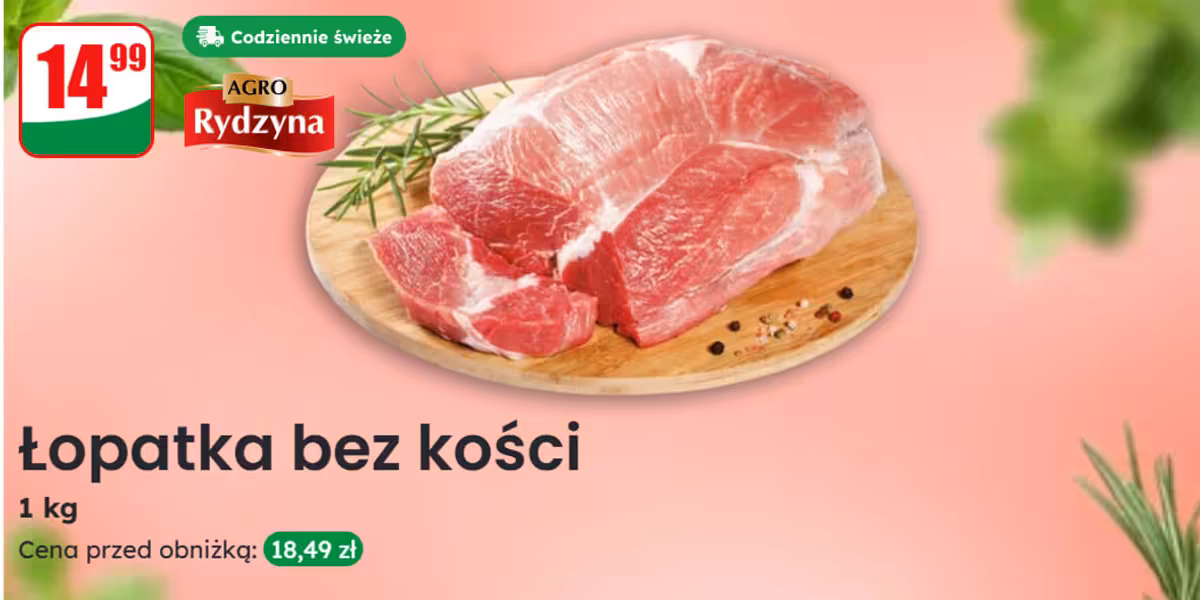 Dino: 14,99 zł/kg za łopatkę bez kości