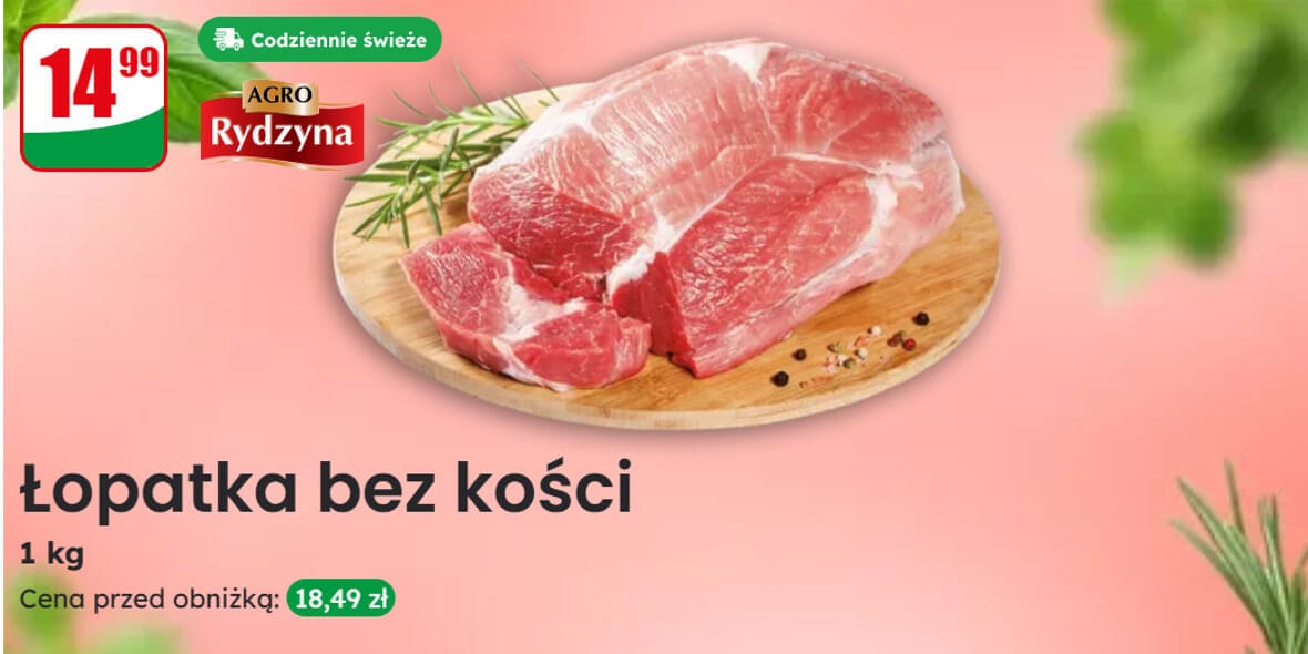 Dino: 14,99 zł/kg za łopatkę bez kości 02.05.2025