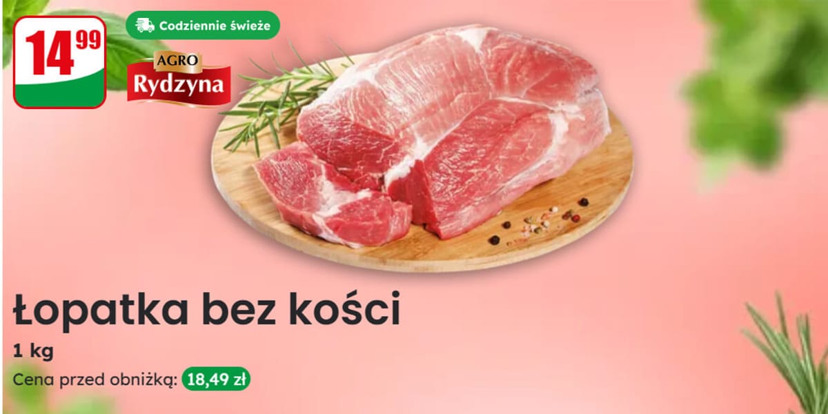 Dino: 14,99 zł/kg za łopatkę bez kości