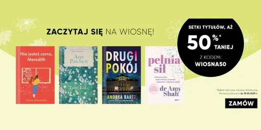 Znak: KOD rabatowy -50% na setki tytułów 08.05.2025