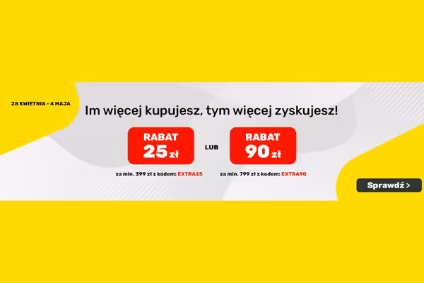 : KOD rabatowy do -90 zł na Twoje zakupy