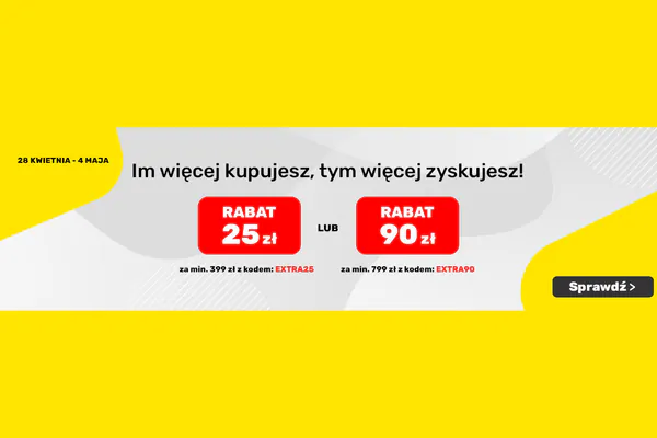 : KOD rabatowy do -90 zł na Twoje zakupy