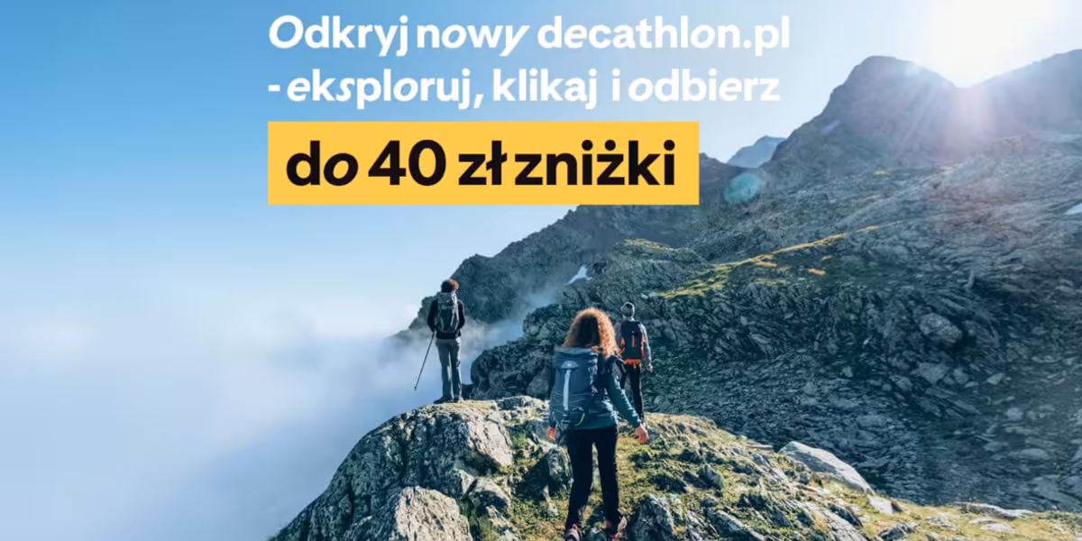 Decathlon: Do -40 zł na zakupy na decathlon.pl
