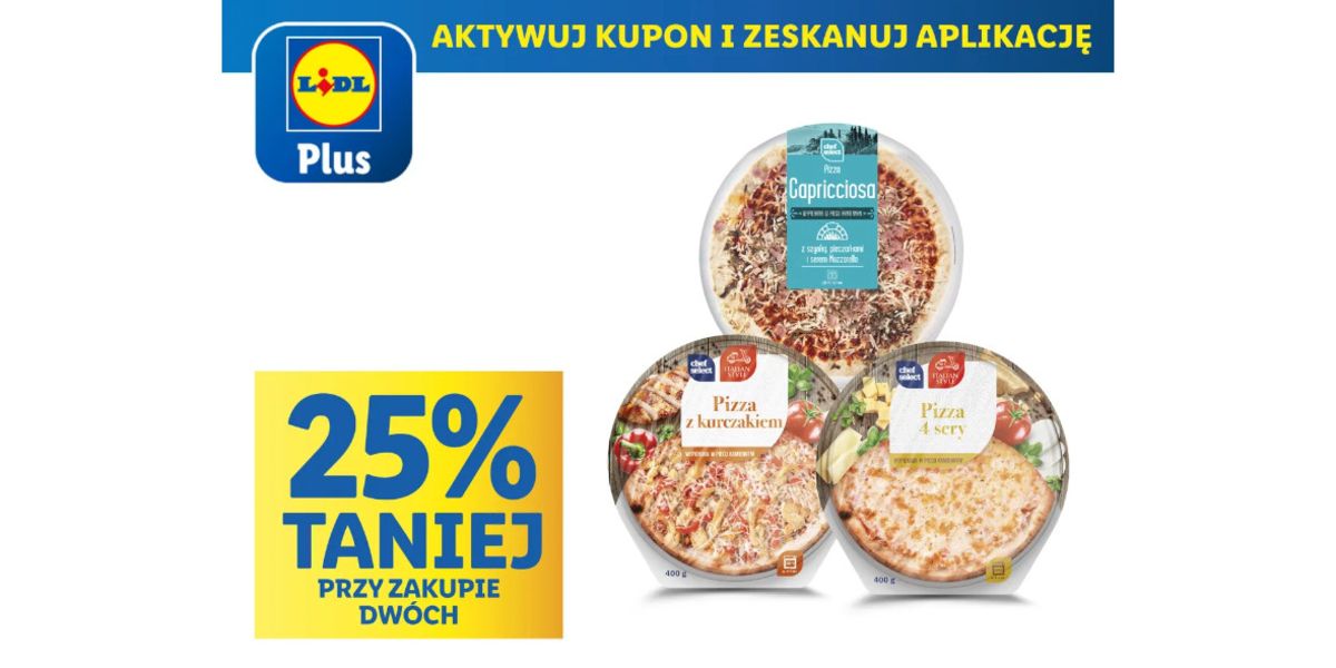 Lidl: KUPON -25% na pizze Chef Select