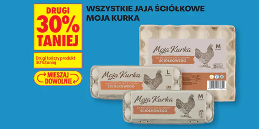 Biedronka: -30% na jaja z chowu ściółkowego Moja Kurka 03.02.2026