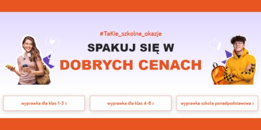 TaniaKsiazka.pl:  Wyprawka w dobrych cenach 03.07.2024