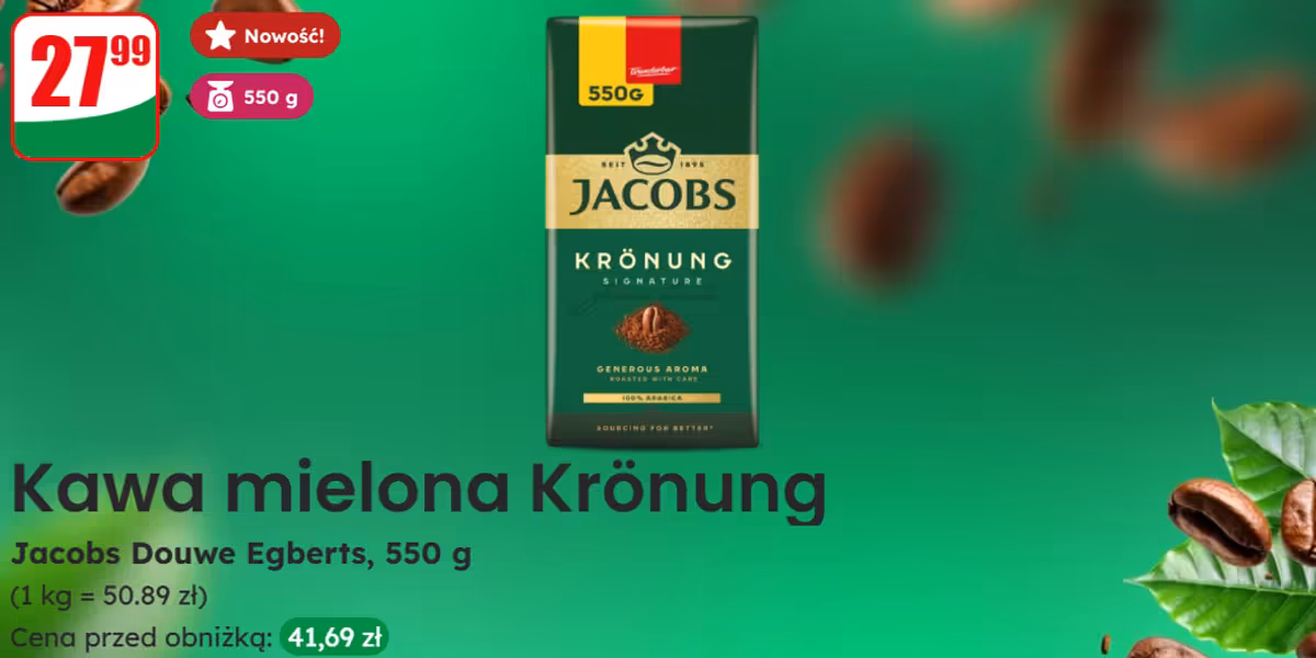 Dino: 27,99 zł za kawę mieloną Kronung