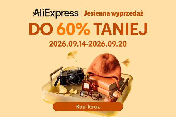 AliExpress: KOD rabatowy do -60$ i rabaty do -60%