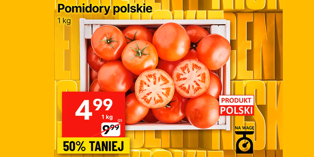 Delikatesy Centrum: -50% na pomidory polskie