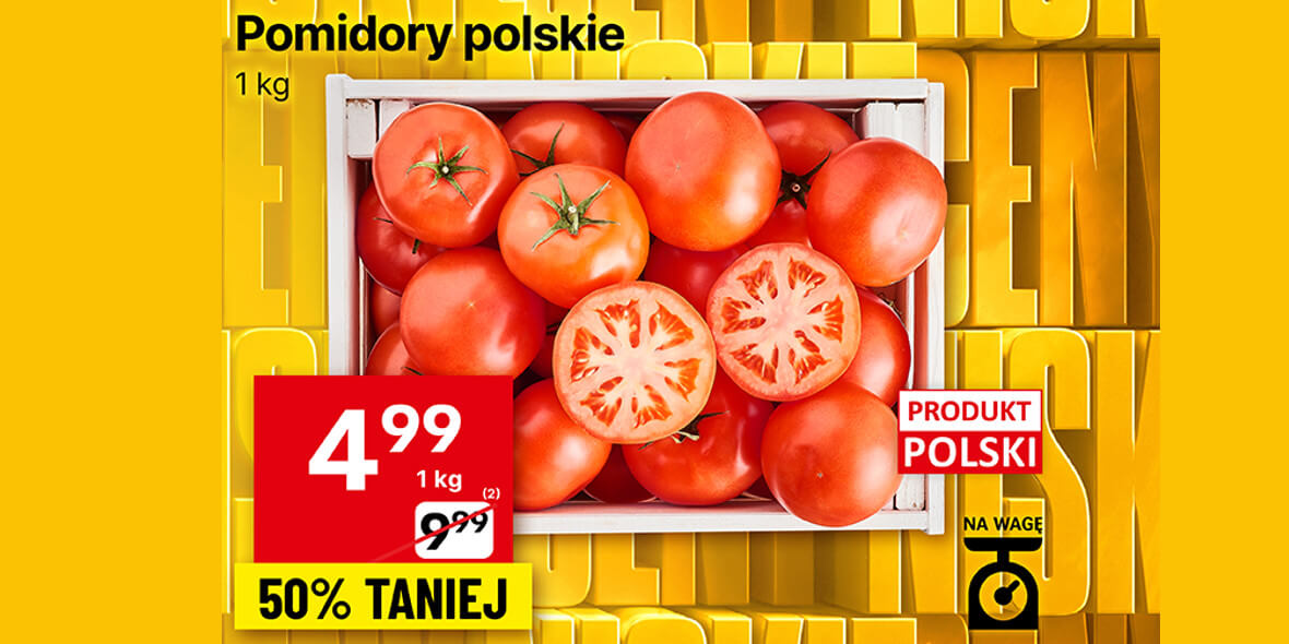 Delikatesy Centrum: -50% na pomidory polskie 03.06.2025