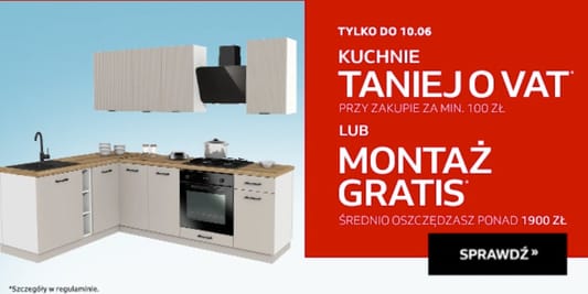 Komfort:  Taniej o VAT lub montaż GRATIS 14.05.2025