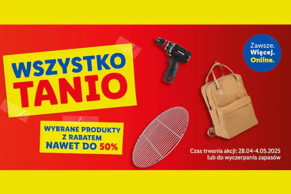 : ONLINE Do -50% na wybrane produkty