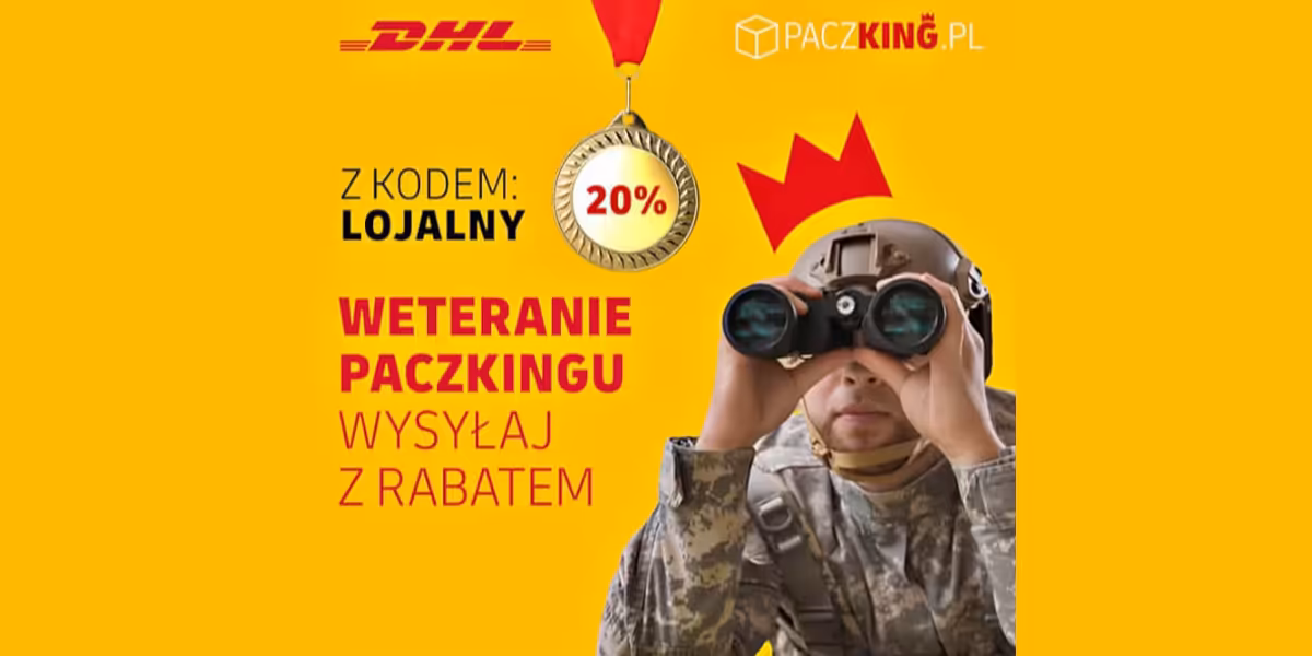 DHL: KOD rabatowy -20% na wysłanie kolejnych paczek