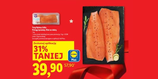 Lidl: KUPON -31% na pstrąga tęczowego 04.12.2025