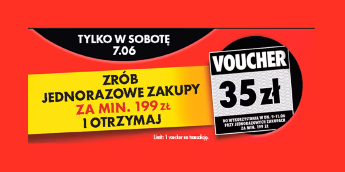 Biedronka: VOUCHER 35 zł na następne zakupy