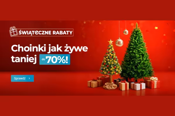 ERLI.pl: Do -70% na choinki jak żywe