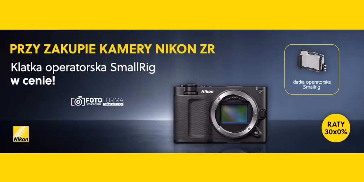 FotoForma: Nikon ZR + klatka w cenie