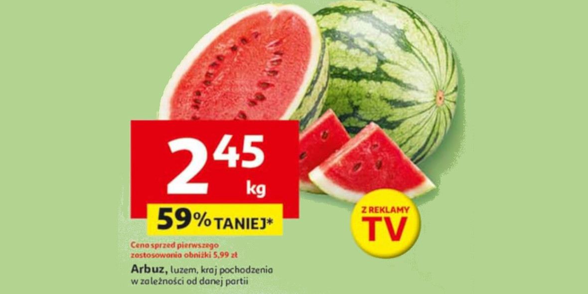 Auchan: -59% na arbuza 06.06.2025