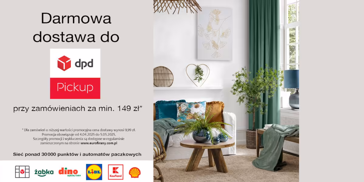 Eurofirany: Darmowa dostawa do DPD Pickup