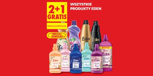 Biedronka: 2+1 GRATIS na wszystkie produkty Eden 20.10.2026