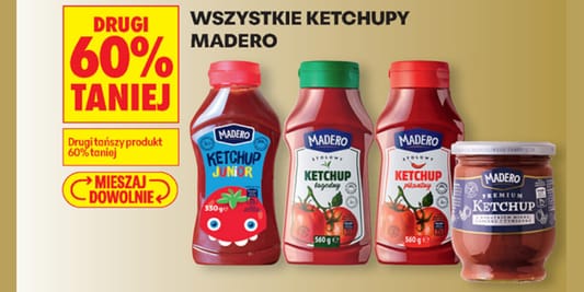 Biedronka: -60% na wszystkie ketchupy Madero 03.12.2025