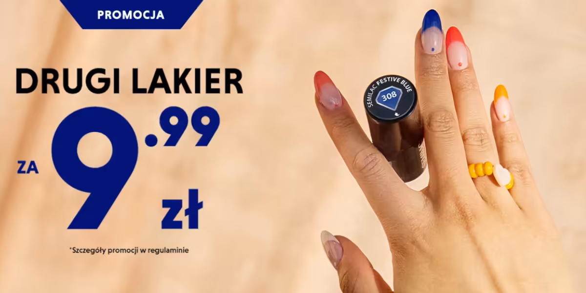 Semilac: 9,99 zł za drugi lakier