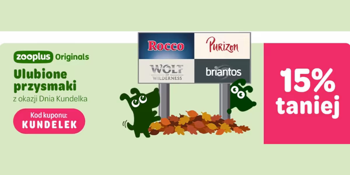 zooplus: KOD rabatowy -15% na wybrane przysmaki