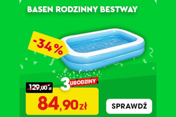 : -34% na basen rodzinny Bestway