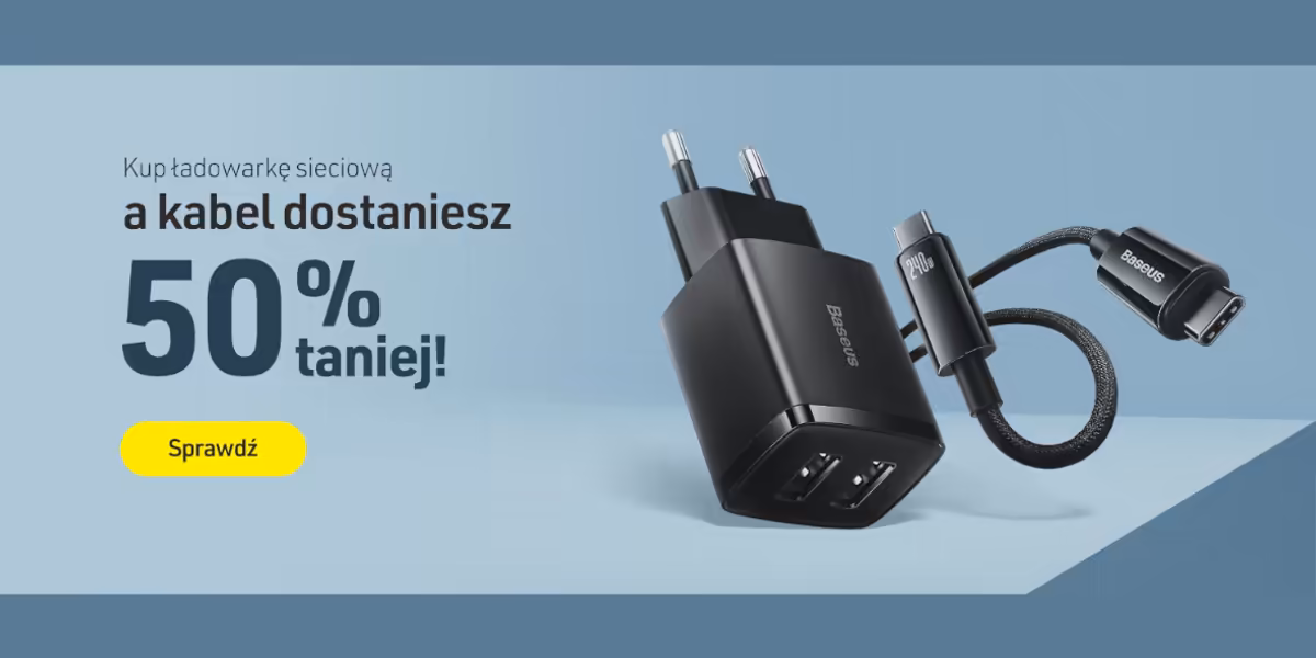 e-baseus: -50% na kabel do ładowarki