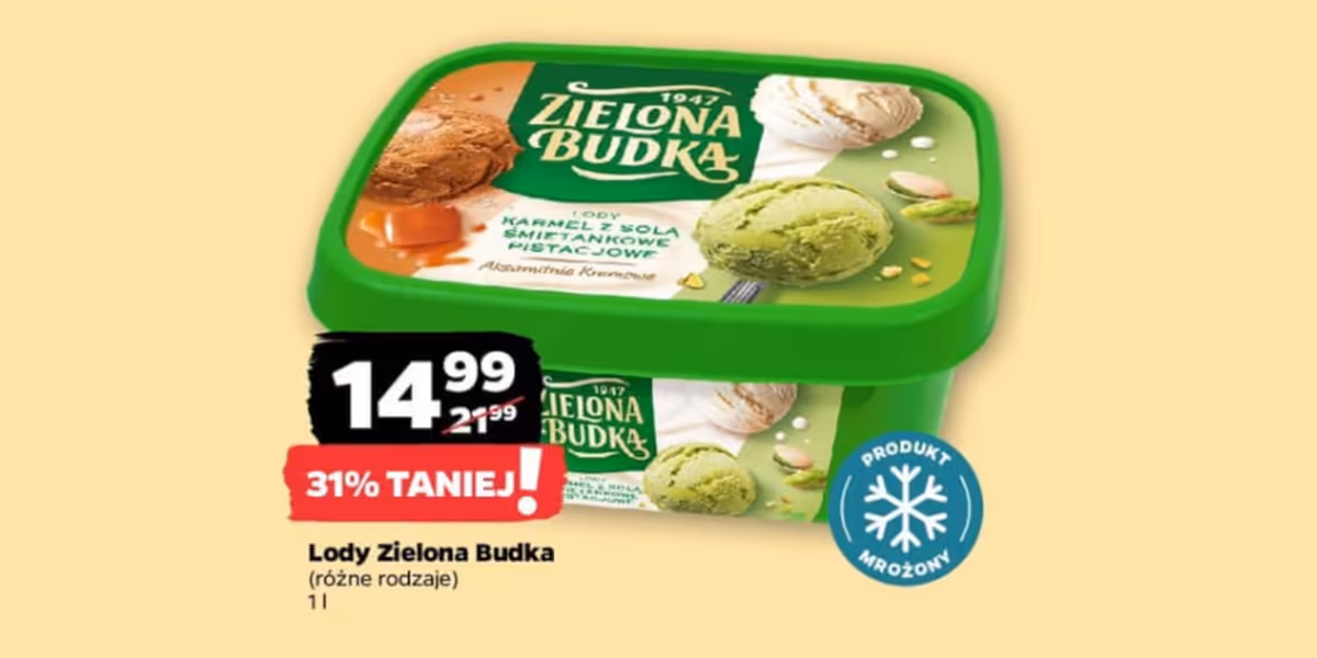 Netto: -31% na lody Zielona Budka