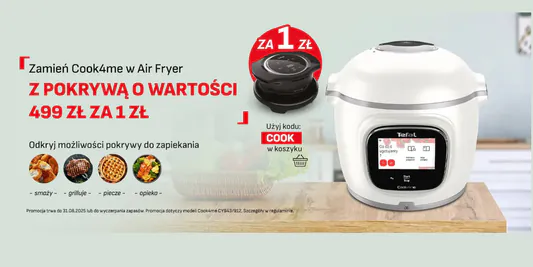 Tefal: 1 zł za pokrywę do zapiekania 13.06.2025