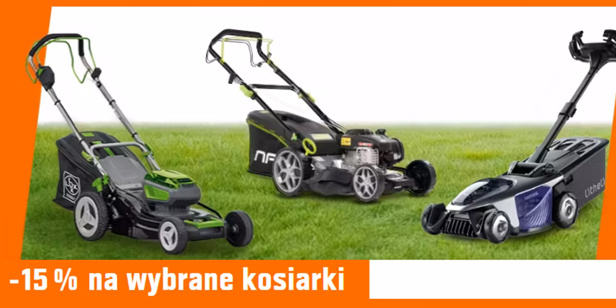 OBI: -15% na wybrane kosiarki