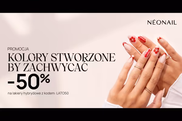 NEONAIL: KOD rabatowy -50% na lakiery hybrydowe
