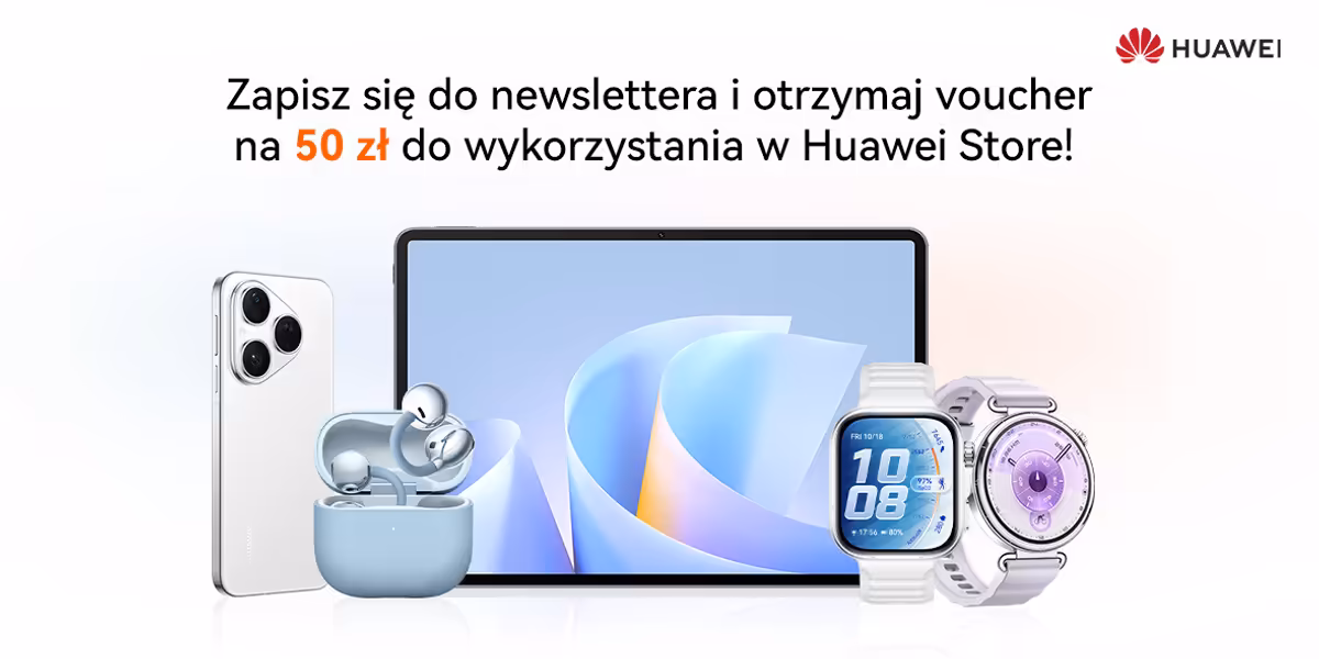 Huawei: -50 zł na zakupy w HUAWEI