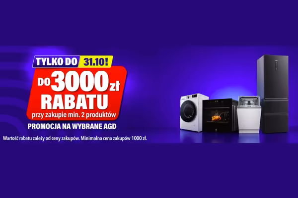 RTV EURO AGD: Do -3000 zł na wybrane AGD