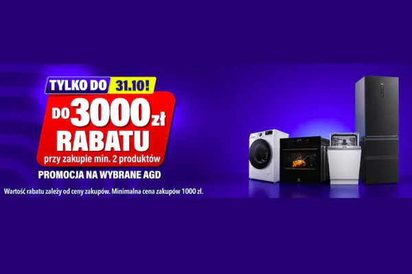 RTV EURO AGD: Do -3000 zł na wybrane AGD