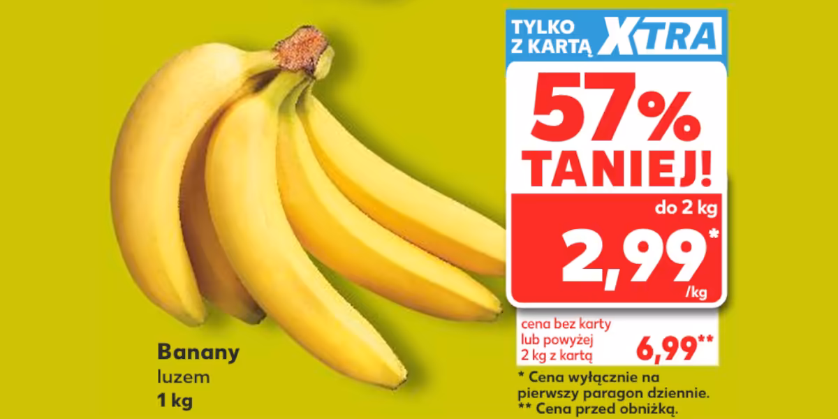 Kaufland: -57% na banany