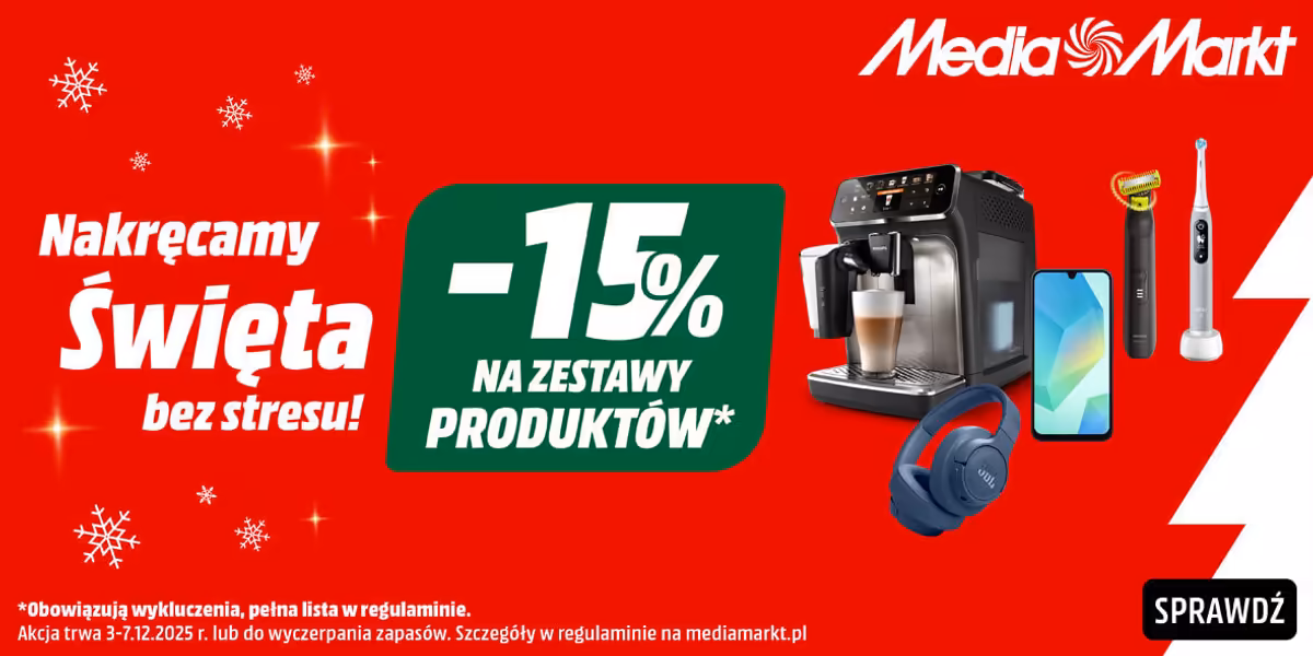 Media Markt: -15% na zestawy produktów