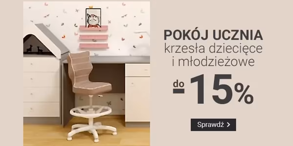 Smyk: Do -15% na krzesła dziecięce i młodzieżowe