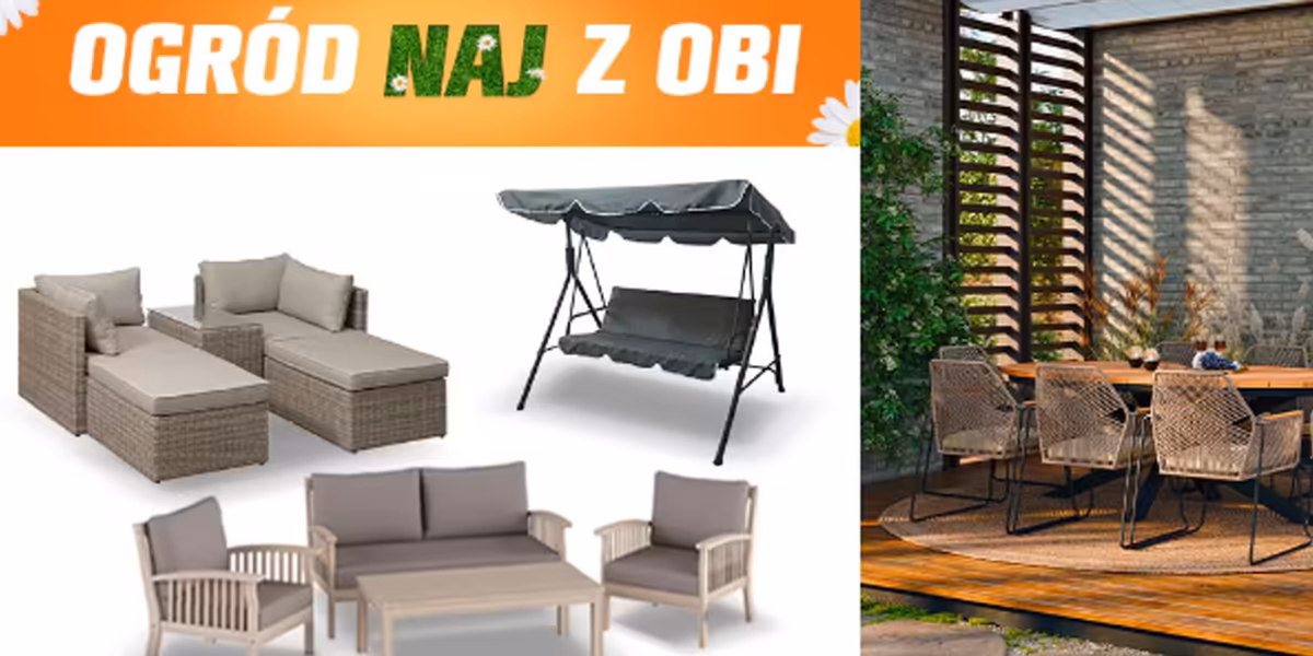 OBI: -20% na meble ogrodowe