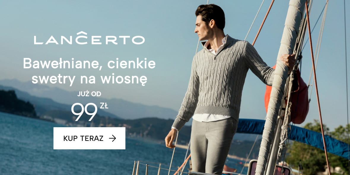 Lancerto: Do -60% na bawełniane swetry