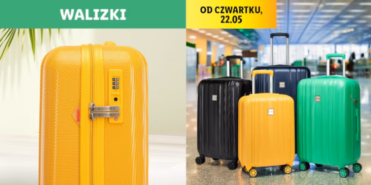 Lidl: Walizki podróżne w Lidlu