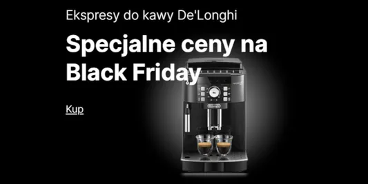 Przyjacielekawy.pl: Specjalne ceny ekspresów do kawy De'Longhi na Black Friday 05.11.2025