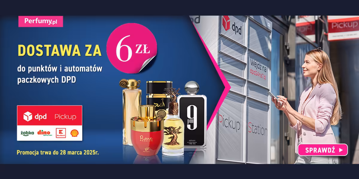 Perfumy: Dostawa za 6 zł