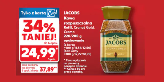Kaufland: -34% na kawę rozpuszczalną Krönung Jacobs 11.02.2026