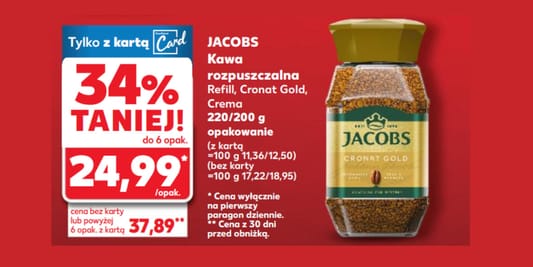 Kaufland: -34% na kawę rozpuszczalną Krönung Jacobs 11.02.2026