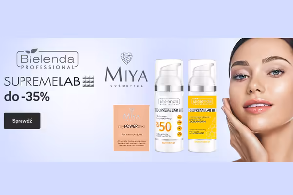 : Do -35% na kosmetyki Bielenda Professional i Miya