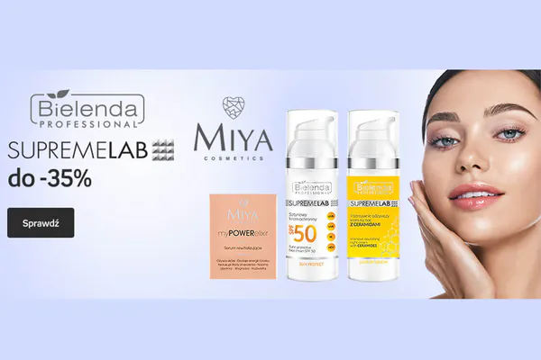 : Do -35% na kosmetyki Bielenda Professional i Miya