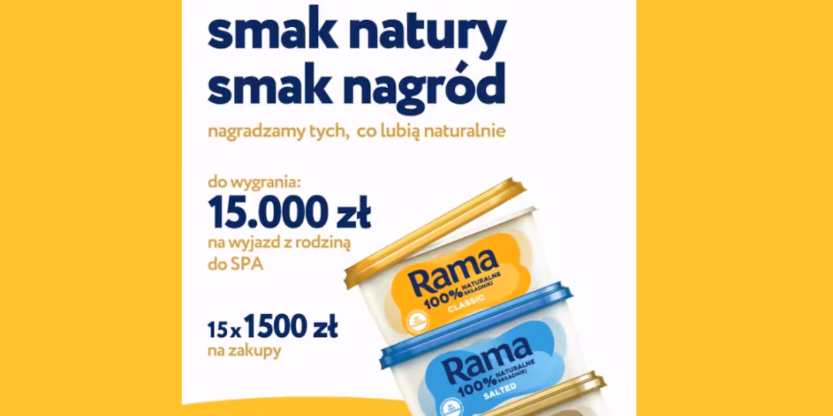 Loterie i Konkursy: Loteria Rama – smak natury, smak nagród